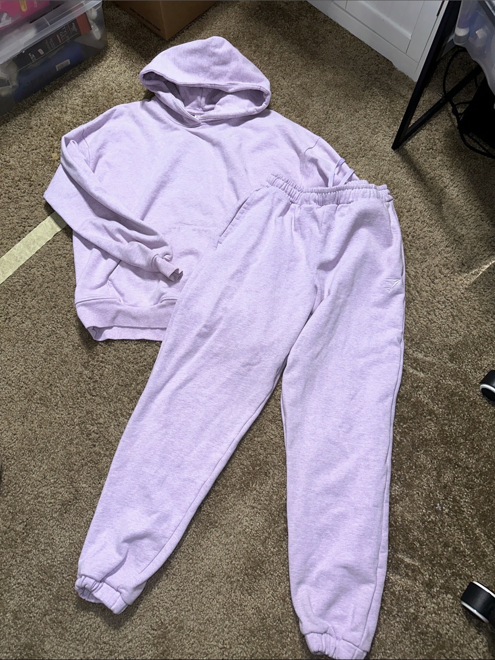 Gymshark Rest Day Hoodie and Sweats - lavender purple